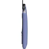 vidaXL Hangend hoofdbord Jeans Blauw Stof