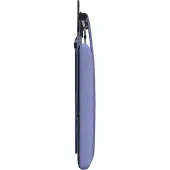 vidaXL Hangend hoofdbord Jeans Blauw Stof