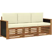 vidaXL Sofa-Sets 3 st Massief Acacia Hout