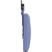 vidaXL Hangend hoofdbord Met LED-verlichting Jeans Blauw Stof