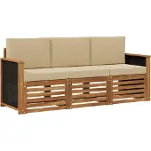 vidaXL Sofa-Sets 3 st Massief Acacia Hout