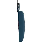 vidaXL Hangend hoofdbord Blauw Fluweel