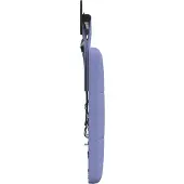vidaXL Hangend hoofdbord Met LED-verlichting Jeans Blauw Stof