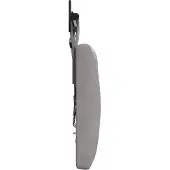 vidaXL Hangend hoofdbord Lichtgrijs Fluweel