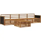 vidaXL Buiten bank set 5 st Naturel Massief Acacia Hout