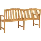vidaXL Handgemaakte rozenbank, 180,5 x 60 x 96 cm, massief teakhout
