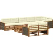 vidaXL Buiten bank set 9 st