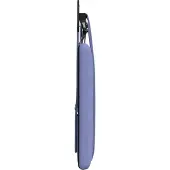 vidaXL Hangend hoofdbord Met LED-verlichting Jeans Blauw Stof