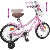 vidaXL Kinderfiets 16 Inch voor 4-6 jaar oud Licht Roze