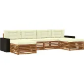 vidaXL Buiten bank set 6 st Massief Acacia Hout