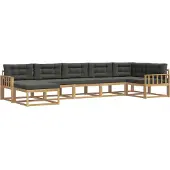 vidaXL Buiten bank set 7 st