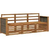 vidaXL Sofa-Sets 3 st Massief Acacia Hout