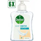 Dettol 6 x Handzeep Gevoelige Huid - 250 ml