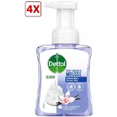 Dettol 4 x Foam Handzeep Orchidee & Vanille - 250 ml