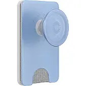 PopSockets , PopWallet MagSafe Houder voor Smartphone met Geïntegreerde Kaarthouder, Blauw