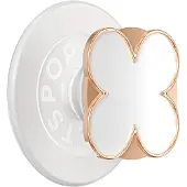 PopSockets , Smartphone PopGrip Premium Enamel Klaver Motief Stevige Bevestiging, Roségoud