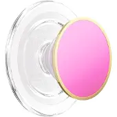 PopSockets , Smartphone PopGrip Premium Enamel Rond Motief Stevige Bevestiging, Roze