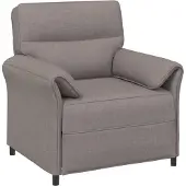 vidaXL Bankstel 2 st Taupe Stof