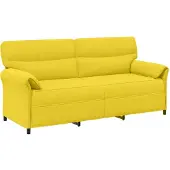 vidaXL Bank 100% polyester metalen frame MDF, Multiplex