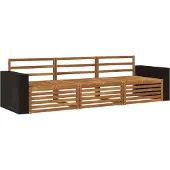vidaXL Buiten bank set 3 st Naturel Massief Acacia Hout