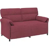 vidaXL Bank 100% polyester metalen frame MDF, Multiplex