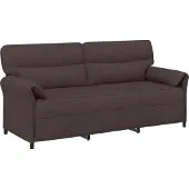 vidaXL Bank 100% polyester metalen frame MDF, Multiplex
