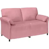 vidaXL 2-Zits Sofa Roze 158 x 83 x 95 cm Fluweel