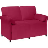 vidaXL 2-Zits Sofa Wijnrood 138 x 83 x 95 cm Fluweel
