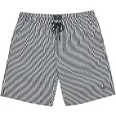 Men Plus - Heren - zwemshort seersucker elastische tailleband tot 8XL - Navy blauw - Maat XXL