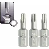 Dedra Torx T10 Bits 25mm S2 Staal - 3 Stuks