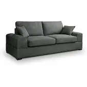Furnilux Grijze 3-zitsbank veda | moderne woonbank met textiel | snelle levering
