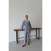 Turkishsouq Kreukellook Textured Kimono Pak Grijs