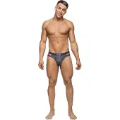 Male Power Heather Haze - Uitgesneden Bikini grey L