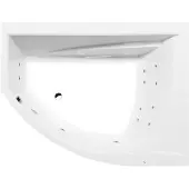 Polysan Tandem R Whirlpoolbad, 170x130x50cm, Active Hydro, chroom