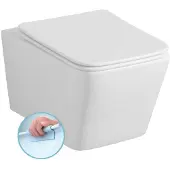 Sapho Porto hangtoilet, randloos, 36x52cm, wit