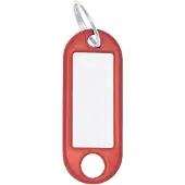 Wedo Schlüsselanhänger 18 mm mit Ring, Rot, 100 Stück