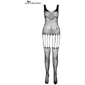 ECO Passion Catsuit met open onderkant zwart