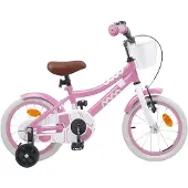 vidaXL Kinderfiets 12 Inch voor 2-4 jaar oud Licht Roze