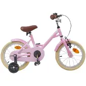 vidaXL Kinderfiets 14 Inch voor 3-5 jaar oud Licht Roze