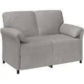 vidaXL 2-Zits Sofa Lichtgrijs 138 x 83 x 95 cm Fluweel