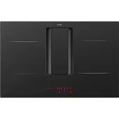Etna AKI380ZT - Inductiekookplaat met Geïntegreerde Afzuiging – 80 cm – 4 Kookzones – Centrale Sliderbediening – Boostfunctie – Recirculatie of Luchtafvoer – Inbouwmaat 750x490 mm – Energielabel A