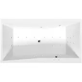 Polysan Quest Whirlpoolbad, 190x100x49cm, Attraction Hydro-Air, chroom