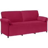 vidaXL 3-Zits Sofa Wijnrood 198 x 83 x 95 cm Fluweel
