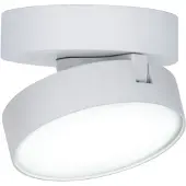 Lutec Stanos - opbouwspot - slimme verlichting - Connect - Ø10 x 5,5 cm - 6,8W LED incl. - dimfunctie via app - 2700K-6500K - wit