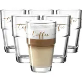 Leonardo Koffieglas Solo 410 ml (Set van 6)