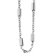 Akzent damesketting als schakelketting met decoratieve elementen