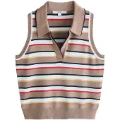 Next Gebreide top donkerbeige / navy / rood / wit