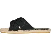 Superdry Dames Zwarte espadrilles met gekruiste banden (40), Stof, Plat, Geen, Casual WF310221A