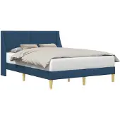 vidaXL Bedframe Effen met hoofdeinde verbindingplaat