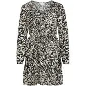 Vila VIAYA LS V-NECK PEPLUM DRESS/SU Dames Jurk - Maat 36